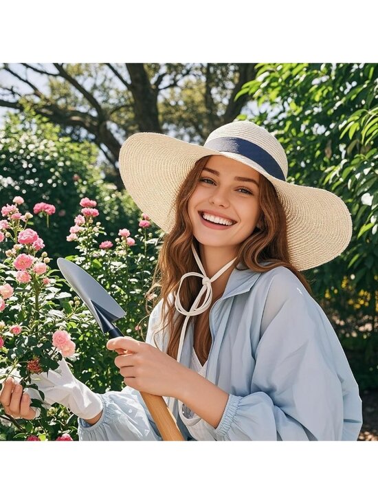 Packable Wide Brim Sun Hat with UPF 80+, Floppy Summer Beach Hat for All main image 5